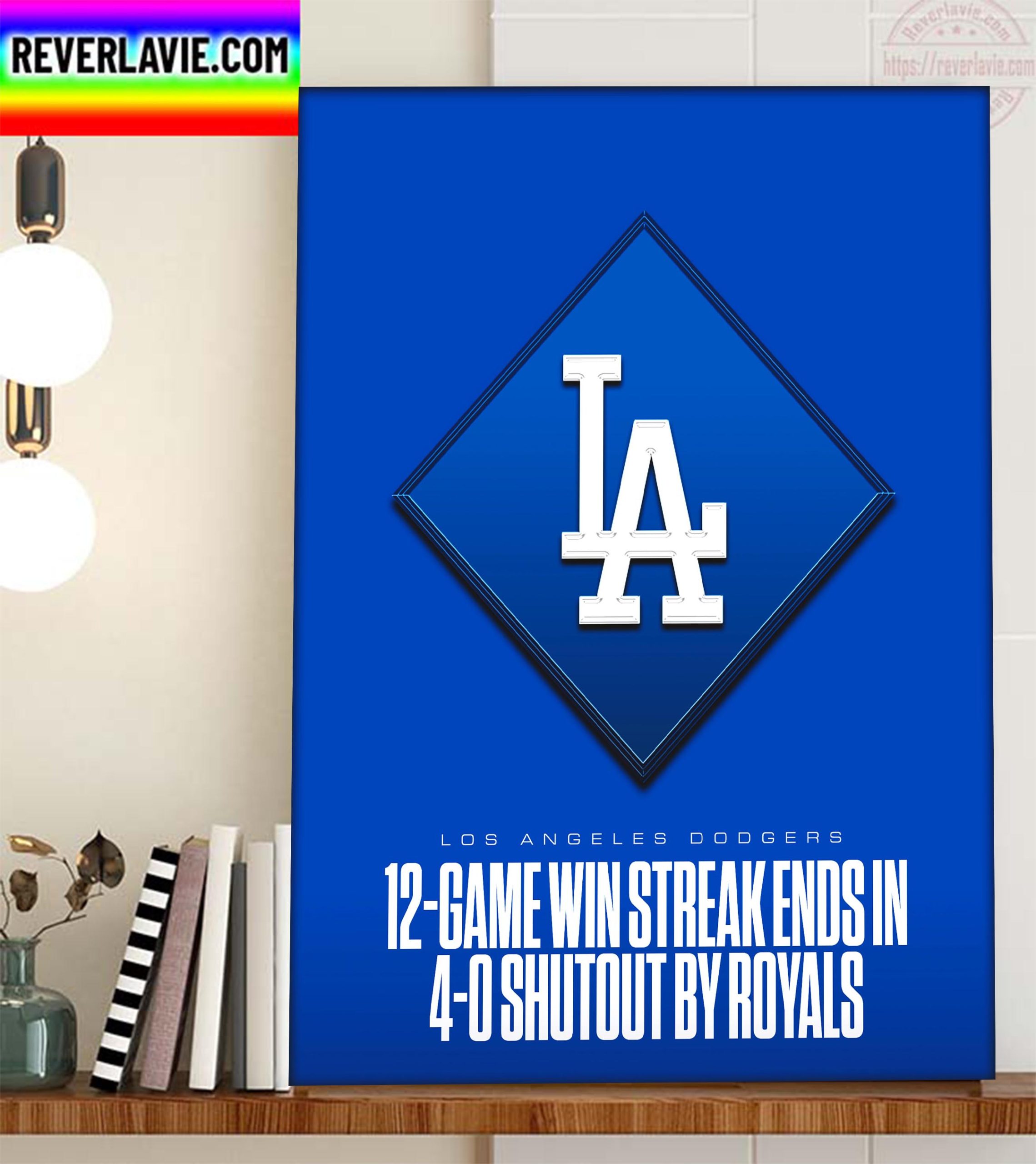 Los Angeles Dodgers Win 12 Straight Games Home Decor Poster Canvas Los Angeles Dodgers Win 12 Straight Games Home Decor Poster Canvas