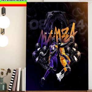 Los Angeles Lakers Legend Kobe Bryant Mamba Day Home Decor Poster Canvas