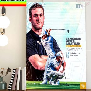 Luis Carrera Winner UCF Canadian Men Amateur Champion Home Decor Poster Canvas
