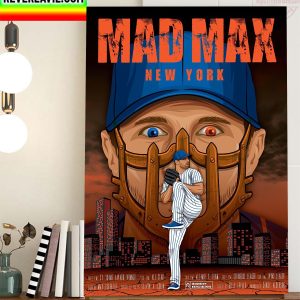 Mad Max Max Scherzer New York Mets MLB Home Decor Poster Canvas