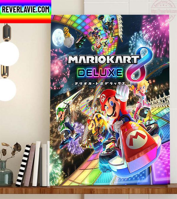Mario Kart Deluxe Home Decor Poster Canvas