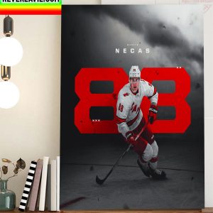 Martin Necas 88 In Carolina Hurricanes Home Decor Poster Canvas