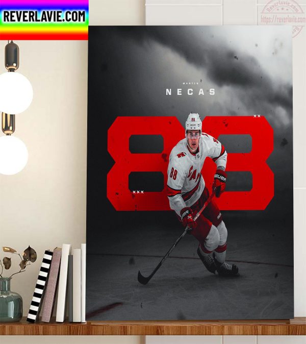 Martin Necas 88 In Carolina Hurricanes Home Decor Poster Canvas
