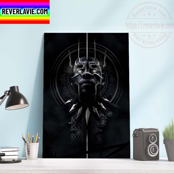 Marvel Studios Black Panther Wakanda Forever Black Home Decor Poster Canvas