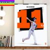 Mike Trout Franchise Records Of Los Angeles Angels Home Decor Poster Canvas