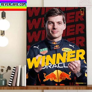Max Verstappen Oracle Red Bull Racing Is 2022 Belgian GP Winner Home Decor Poster Canvas