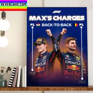 Max Verstappen The Max Charges Back To Vack In Hungary GP And Belgium GP Home Decor Poster Canvas