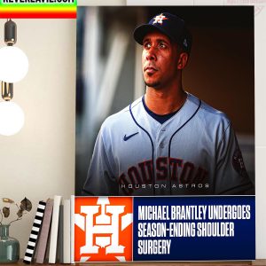 Michael Brantley Underwent Surgery Home Decor Poster Canvas