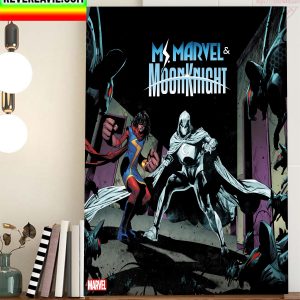 Ms Marvel In Ms Marvel And Moon Knight Home Decor Poster Canvas