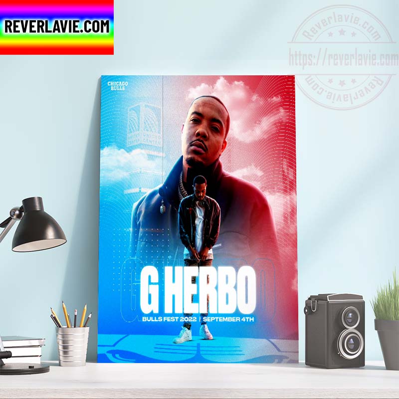 NBA Chicago Bulls G Herbo Bulls Fest Sept 4th Home Decor Poster Canvas NBA Chicago Bulls G Herbo Bulls Fest Sept 4th Home Decor Poster Canvas