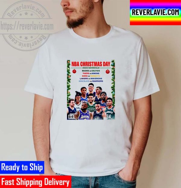 NBA Christmas Day 2022 Schedule Five Games Unisex T-Shirt