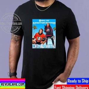 NHL 23 Cover Athletes Trevor Zegras vs Sarah Nurse Unisex T-Shirt