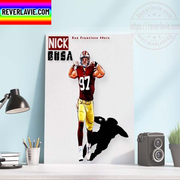 Nick Bosa San Francisco 49ers Fan Art Home Decor Poster Canvas