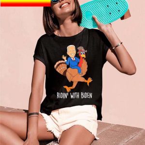 Official Joe Biden Thanksgiving Turkey Halloween Costume Ridin T-Shirt