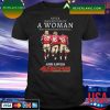 Official Never underestimate a Woman who understands football San Francisco 49ers team signatures T-shirt