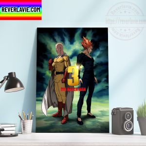 One Punch Man Season 3 Official Poster Home Decor Poster Canvas