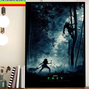 Prey Movie Official Poster Of 20th Century Studios Home Decor Poster Canvas
