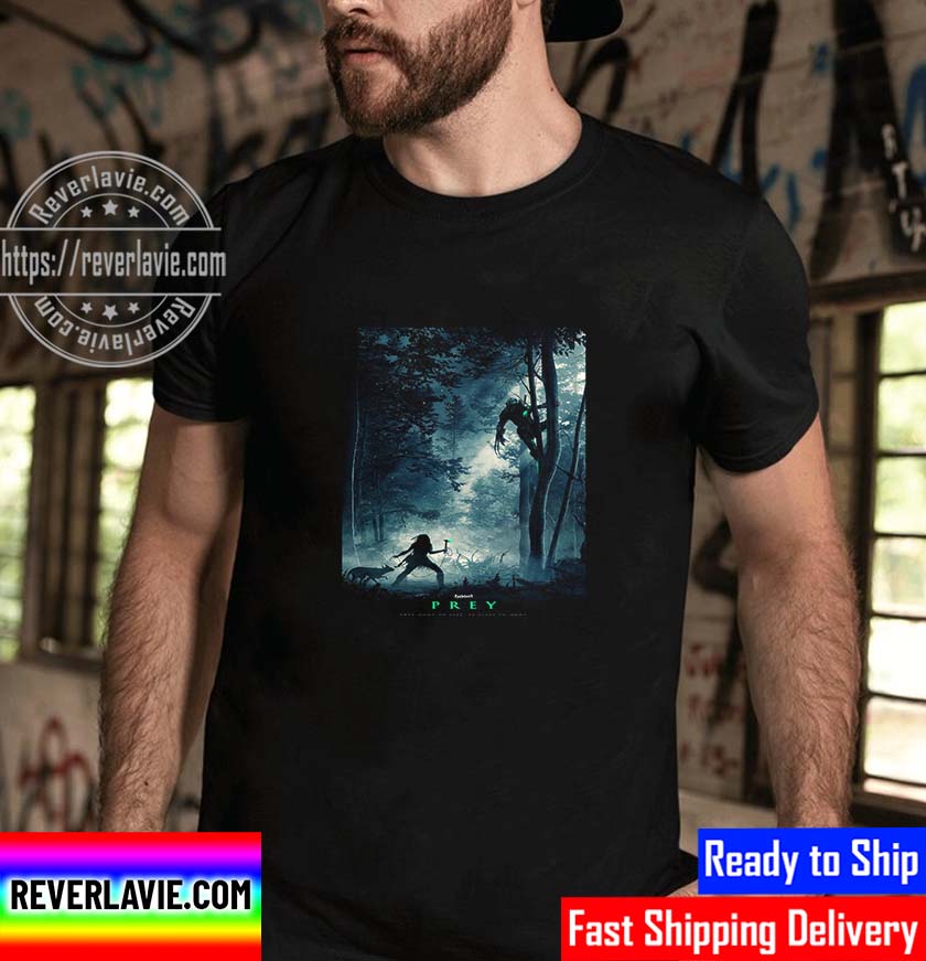 Prey Movie Official Poster Of 20th Century Studios Unisex T-Shirt Prey Movie Official Poster Of 20th Century Studios Unisex T-Shirt
