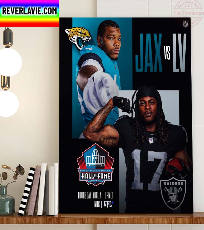 Pro Football Hall of Fame Jax vs LV Home Decor Poster Canvas Pro Football Hall of Fame Jax vs LV Home Decor Poster Canvas