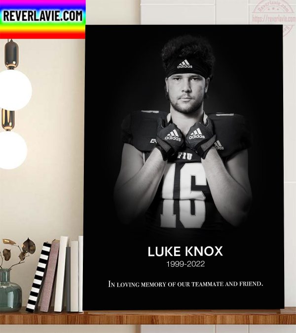 RIP Luke Knox 1999 2022 Thank You For The Memories Home Decor Poster Canvas