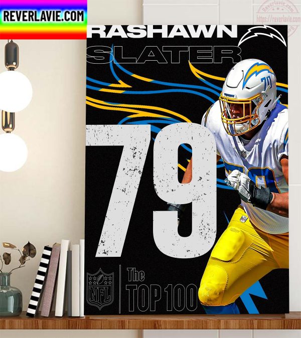 Rashawn Slater Is The NFL Top 100 Home Decor Poster Canvas