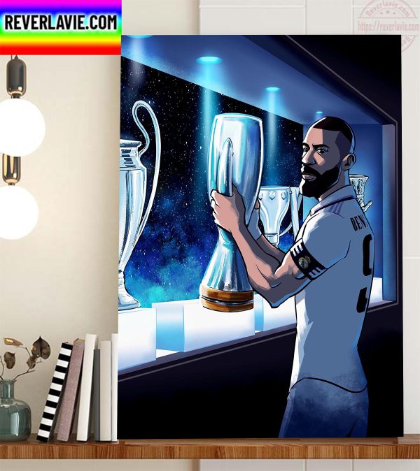 Real Madrid Champions Fourth Trophy In 2022 Home Decor Poster Canvas