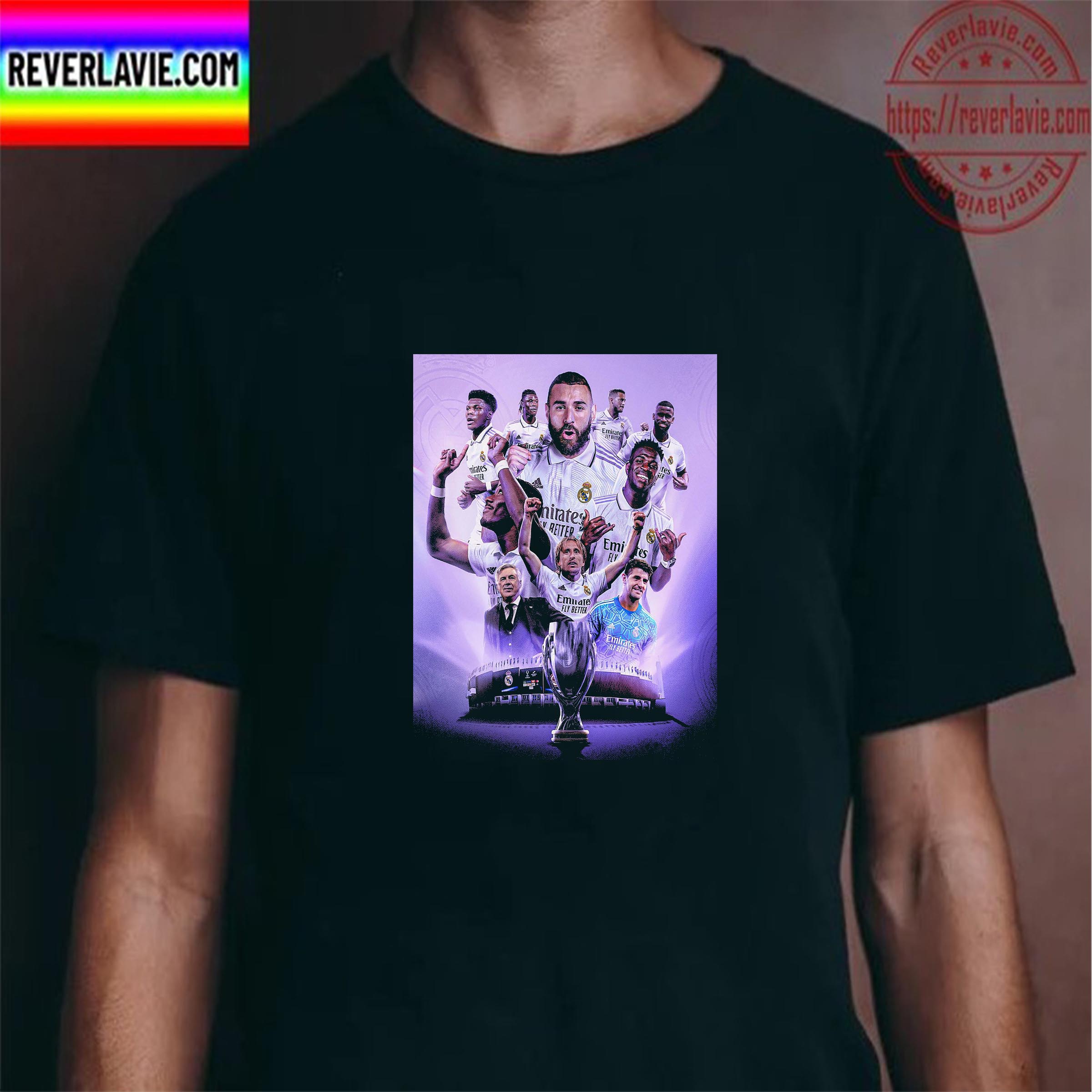 Real Madrid Win The 2022 UEFA Super Cup Unisex T-Shirt Real Madrid Win The 2022 UEFA Super Cup Unisex T-Shirt