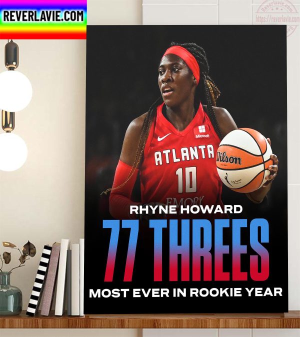 Rhyne Howard 77 Threes Most Ever In Rookie Year In WNBA History Home Decor Poster Canvas