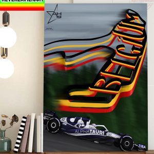 Scuderia AlphaTauri 2022 Belgium GP F1 Spa Francorchamps Home Decor Poster Canvas