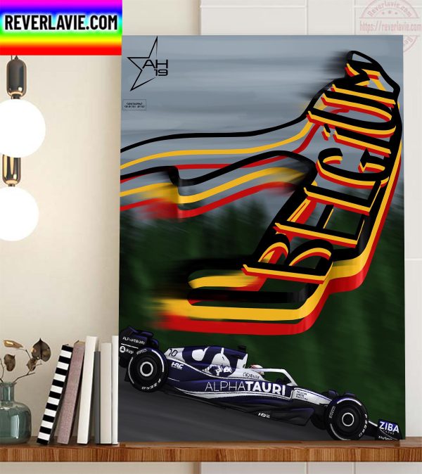 Scuderia AlphaTauri 2022 Belgium GP F1 Spa Francorchamps Home Decor Poster Canvas
