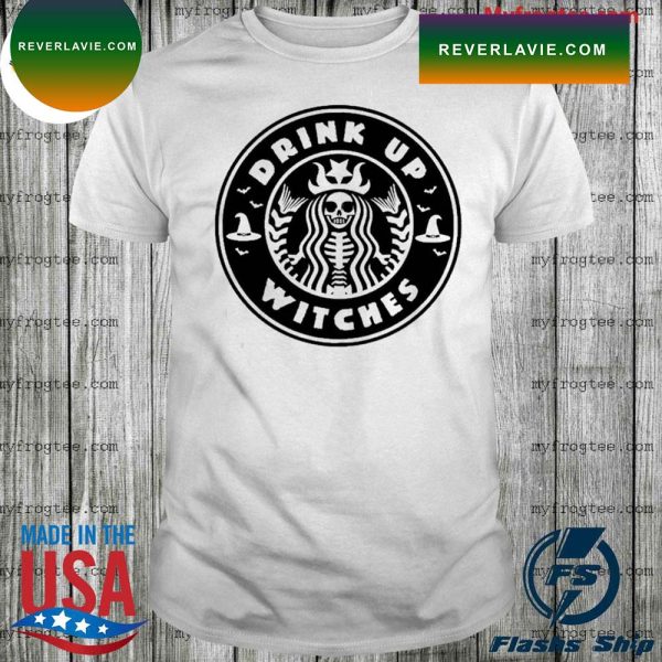 Skeleton Starbucks Inspired Halloween T-shirt