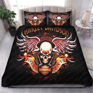 Skull Harley Davidson Logo Bedding Sets