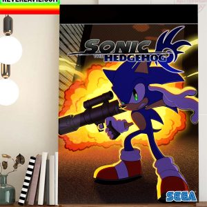 Sonic The Hedeghog Sonic 05 Home Decor Poster Canvas