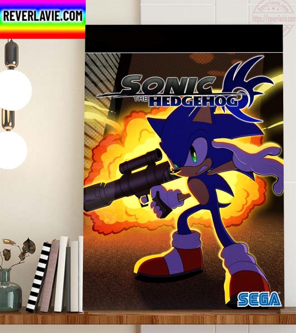 Sonic The Hedeghog Sonic 05 Home Decor Poster Canvas