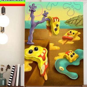 SpongeBob SquarePants Surrealist Masterpiece Home Decor Poster Canvas