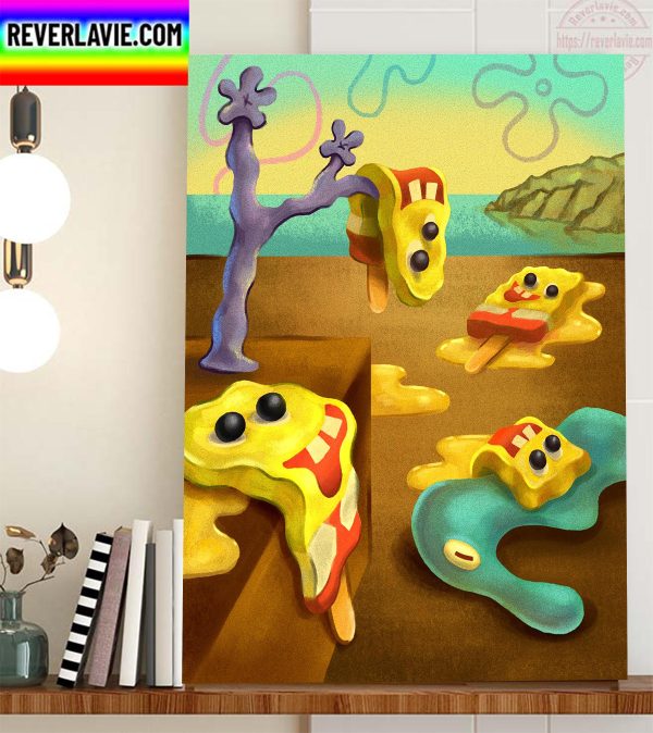 SpongeBob SquarePants Surrealist Masterpiece Home Decor Poster Canvas