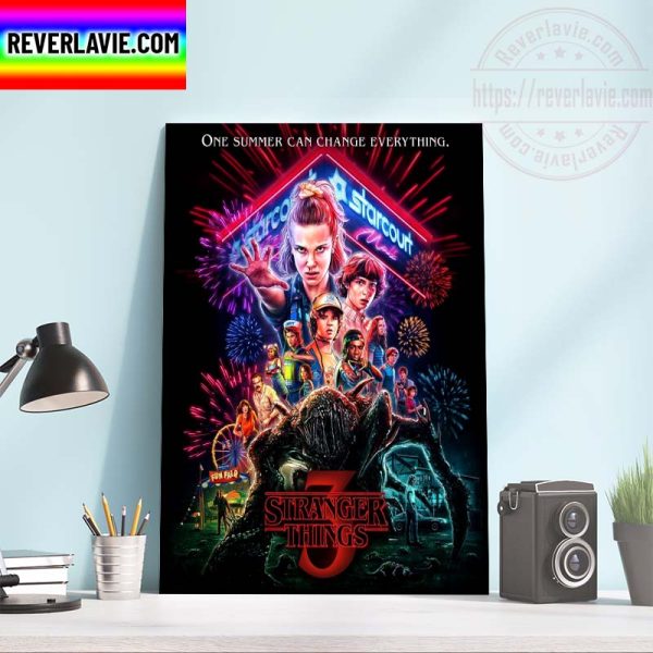 Stranger Things 3 Poster Movie Home Decor Poster Canvas