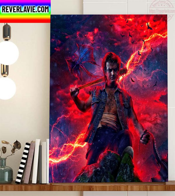 Stranger Things 4 Steve Harrington Is The Babysitter Home Decor Poster Canvas