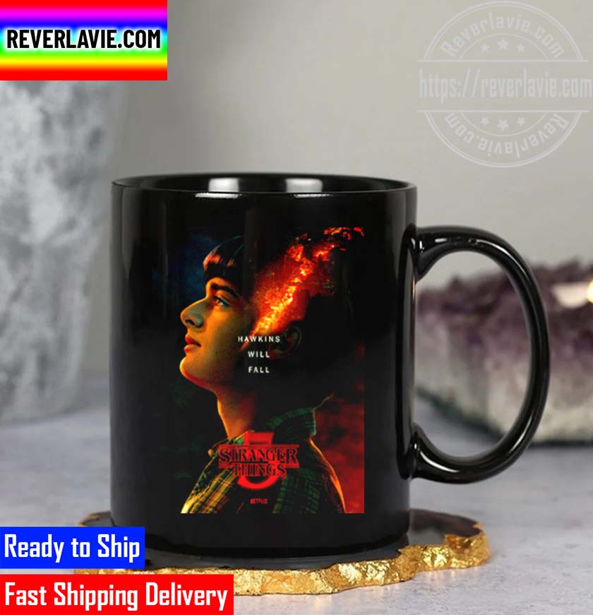 Stranger Things 5 Hawkins Will Fall New Poster Movie Mug Stranger Things 5 Hawkins Will Fall New Poster Movie Mug