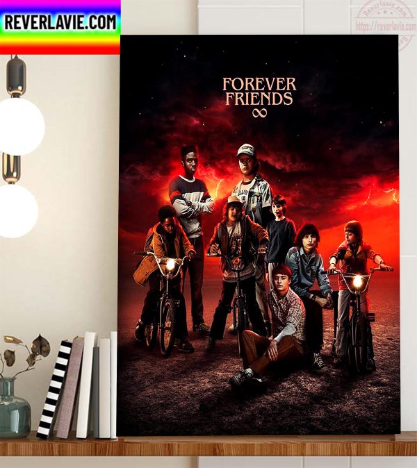 Stranger Things Forever Friends Home Decor Poster Canvas