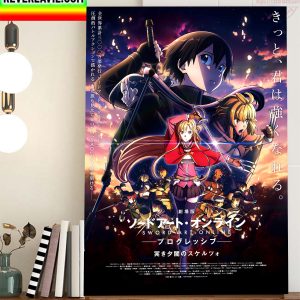 Sword Art Online The Movie Progressive Scherzo Of Deep Night Home Decor Poster Canvas