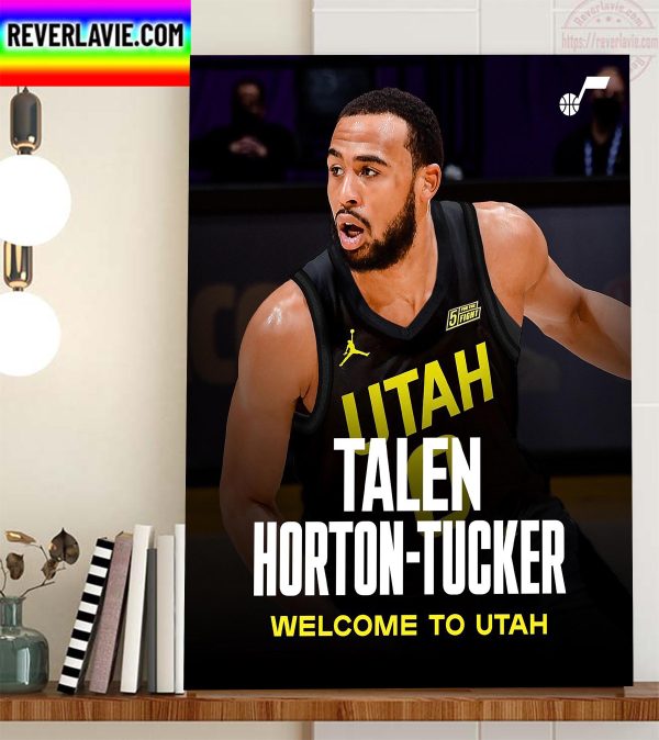 Talen Horton Tucker Welcome To Utah Home Decor Poster Canvas