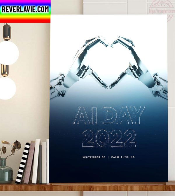 Tesla AI Day 2022 On Sept 30 Home Decor Poster Canvas