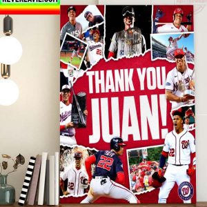 Thank You Juan Soto Washington DC Home Decor Poster Canvas