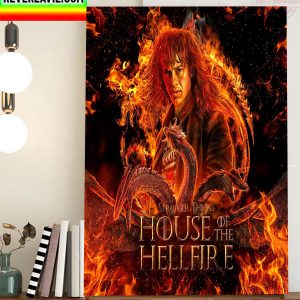 The House Of The Hellfire Stranger Things x House Of The Dragon Home Decor Poster Canvas