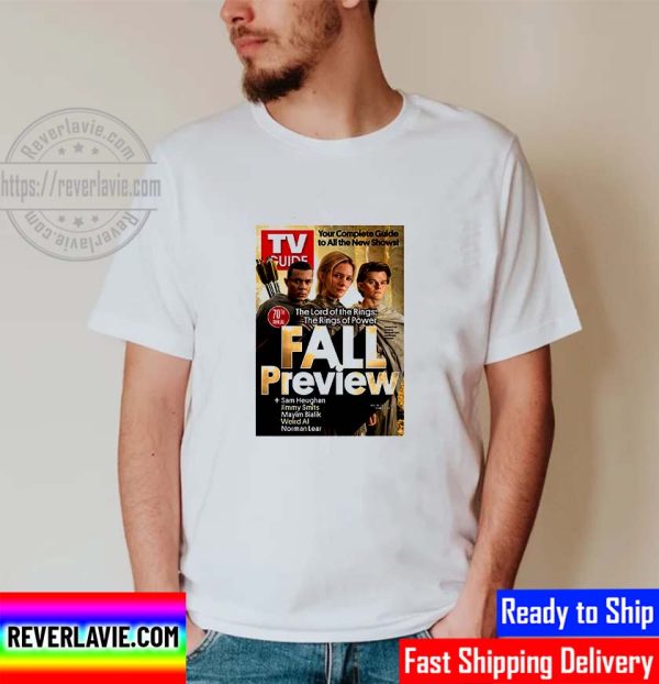 The Lord Of The Rings The Rings Of Power In TV Guide Magazine Unisex T-Shirt
