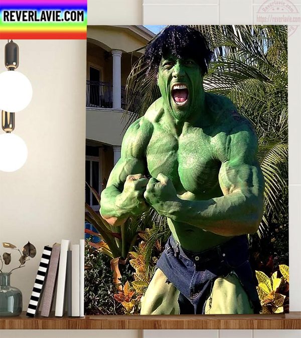 The Rock Dwayne Johnson Cosplay She Hulk Home Decor Poster Canvas