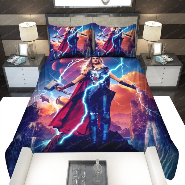 Thor Love And Thunder Jane Foster Mighty Thor Poster Bedding Set