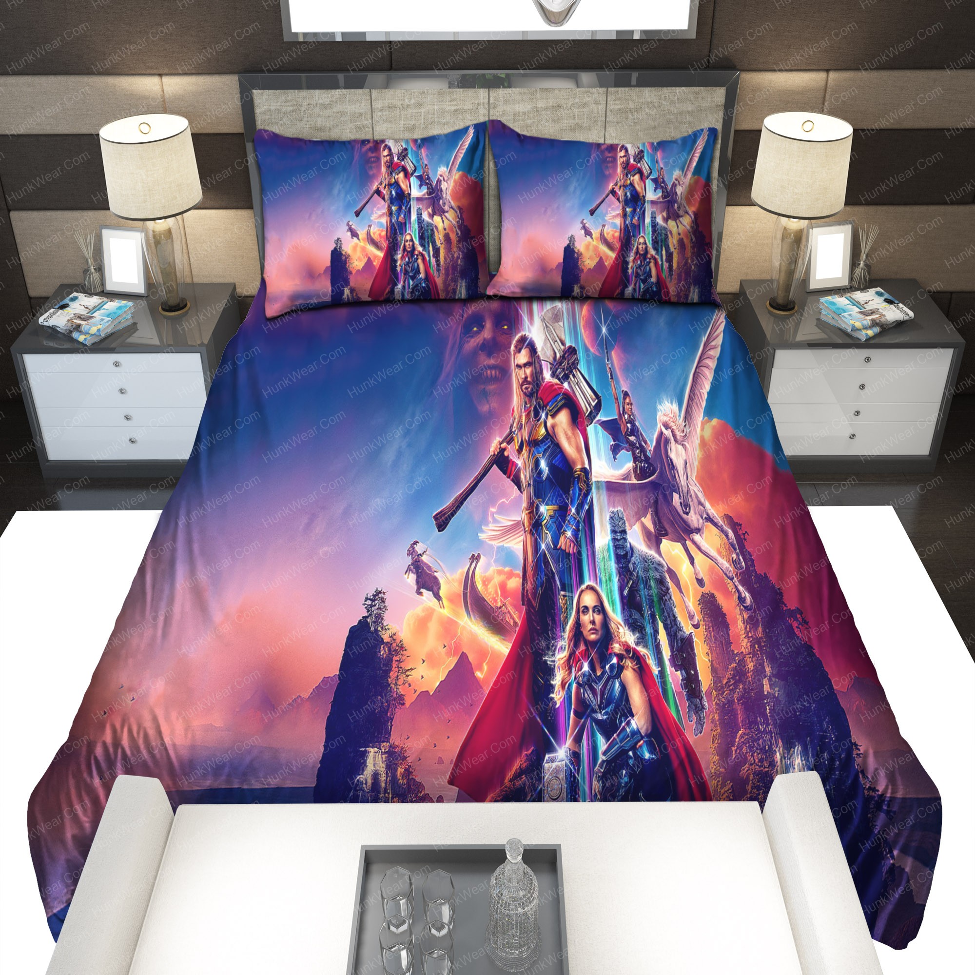 Thor Love and Thunder Poster Bedding Sets Thor Love and Thunder Poster Bedding Sets