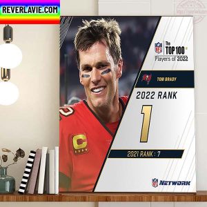 Tom Brady Tampa Bay Buccaneers In The NFL Top 100 Home Decor Poster Canvas